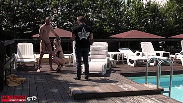 BTS of the scene: First anal ever 0% pussy for this New girl, she's love huge cock when it destroys her ass!
