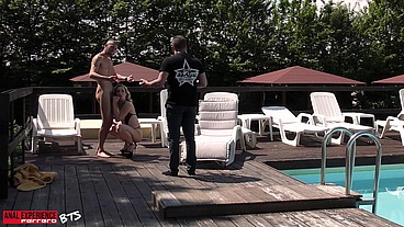 BTS of the scene: First anal ever 0% pussy for this New girl, she's love huge cock when it destroys her ass!