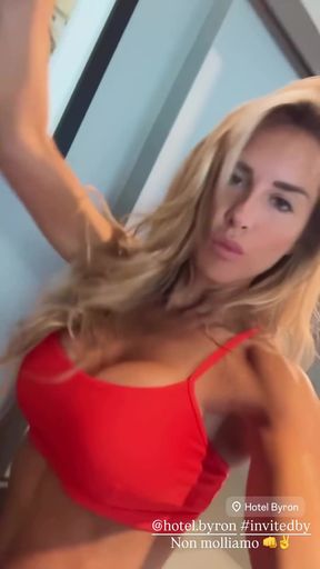 Clothed celebrity gets undressed in Italy