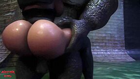 Gets Fucked By Croc