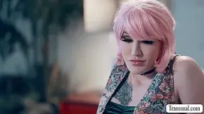 Busty Ts Lets Her Sad Stepbrother Bareback Her