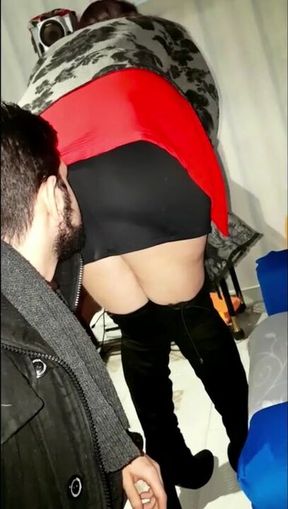 Girl farts & Burps at Christmas