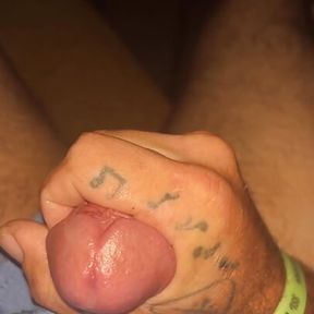 Jacking off in basement