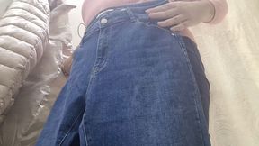 Nicoletta’s Trip to the Oversize Section: The Struggle to Squeeze Her Massive New Silhouette into the Biggest Jeans in the Store 720HD