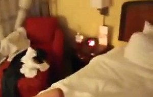Chubby wife with big boobs gets bbc