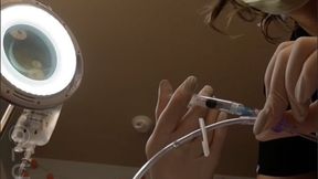 POV Nurse Luna walks in and you are not responding so I quickly perform CPR and push for EPI and use my defibrillator on you, you come back and I notice you hard on while rescuing you, I return lated to check on you and decide to run some test on you
