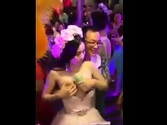 Chinese Charity Boobs Squeeze