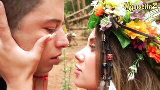 MAMACITAZ - Sara Blonde Hippie Latina Colombiana Slut Banging with Young Stranger