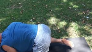Str8Chaser.com: Donnie Argento escorted by Paul Wagner sneaky yoga