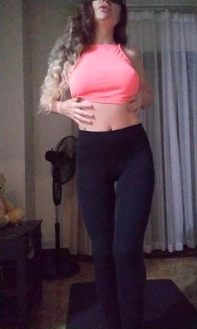 Striptease, instructions with humiliation and orgasm