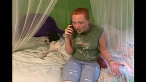 Redhead whore needs multiple cocks