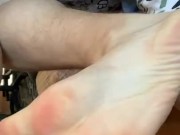 My sweaty stinky feet