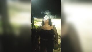 BBW, bimbos into the Beach, Smoker BIMBOS, Bdsm, Outside