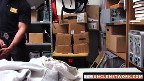 Latino twink caught stealing and barebacked hard before cumshot