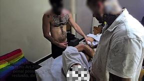 casal gay veio so pra tatuagem e saiu os dois com o cu aberto