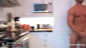 MASKURBATE Raw Footage Drop Brad's Monster Uncut Cock Stroked for the New Year