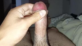 Massage in the morning girl went to work alone at home