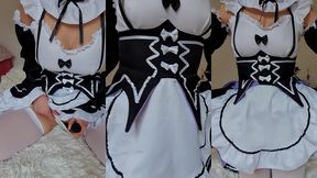 cosplay rem babe masturbation