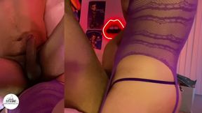 Trans Latina Alexa Scout Destroys Bubble Butt Stud Gushing Cum