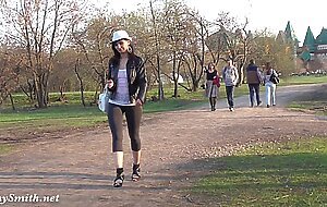 Jeny Smith see through yoga pants fetish