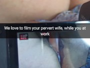 We film some bareback home porn with your wife, when you all day on work hubby! -Cuckold Snapchat