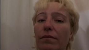 Horny Blonde MILF Fingered and Toyed to Explosive Orgasm