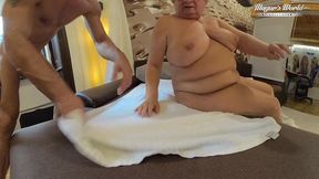 behind the scenes of bbw granny babet gets her pussy pounded