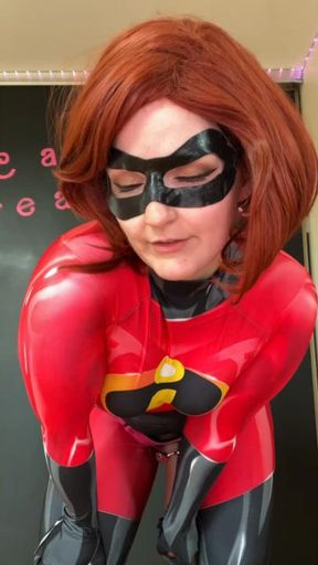 Cum Denial for the Weak: Mrs. Incredible's Superheroic Tease