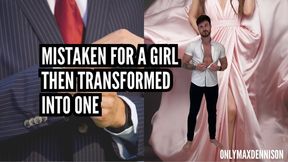 Gender transformation - Mistaken for a girl, then turned into one