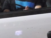 Short pov - watching me jackoff and bust a nut in my truck