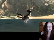 STREAMER CHICK SHOWS HER SKILLS LIVE ON TWITCH