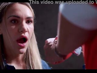 Blond Secretary Facefucked in Prison - Working Gal Freeze Banged by Stranger