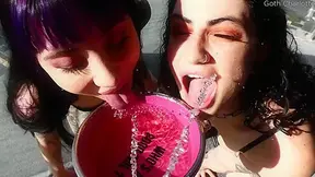 Charlotte Sartre and Lydia Black these bitches love anal and piss - PissVids