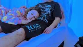 Stepdaughter Ends up Giving a Blowjob Until Her Mouth Is Full of Cum.