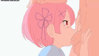 RAM FROM RE ZERO HOTTEST ANIME FUCKING POV - BLOWJOB AND CREAMPIE HENTAI ANIMATION