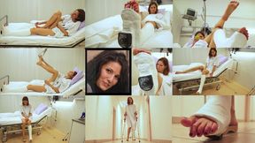 Emma SLWC Foot Play & Crutching in the Hospital (in HD 1920 X 1080)