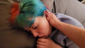 Teen Step Sister Desires to Ease My Tension - But Parents Are Around!