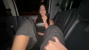 Sex in the Car and Footjob! with Annacherry7