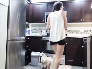 Nerdy Faery's Trash Can Urinate Desperation Accident