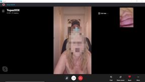 HOT Mature MILF Blows & Shags Pizza Man, While on Skype Call to hubby!  British Amateur Cuckold x