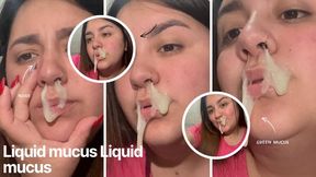 While I'm ironing my hair, I get snot.