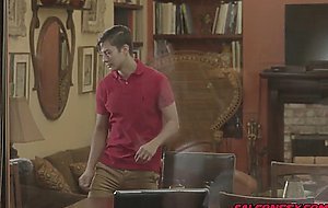Jessy delivers girthy cock inside Johnnys ass