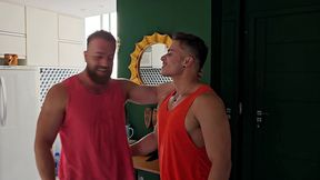 young muscle sandro freitas unloads his balls