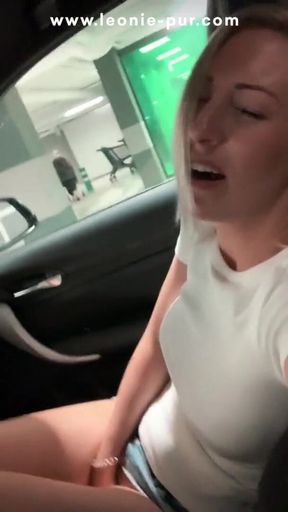 Key moment from &quot;Tight pussy fingered to orgasm in the public parking garage&quot;