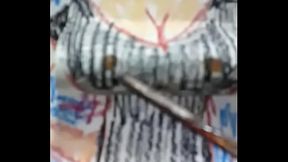 大きな胸を愛撫するだろう