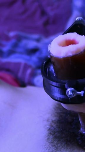 The longest bdsm automatic masturbation in the world to a juicy orgasm   Clip 1