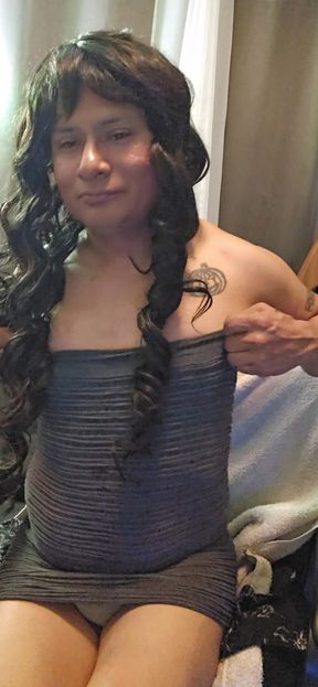 sissy boy loves dildo