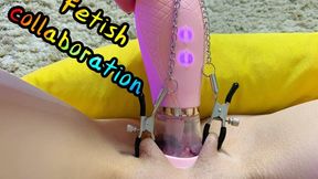 BDSM: Mia's Mimi fetish collaboration | Pussy clamps and vacuum toy(1080p)