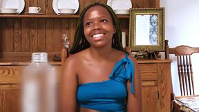 Ebony teen from Africa fucked on video