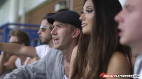 Black-Haired Temptress Ignites Passion in a Wild Alley Affair